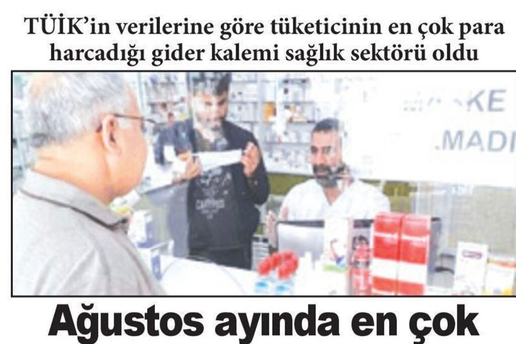 Ağustos Ayında En Çok Sağlık için Harcama Yapıldı